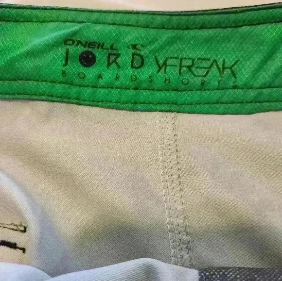 O'Neill Men's Jordy Freak Board Shorts size 36 blue green yellow swim trunks - Picture 7 of 11